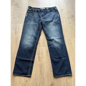 BKE Seth Distressed Straight Leg Jeans Men’s 42XL (42x34) Blue ABM1752